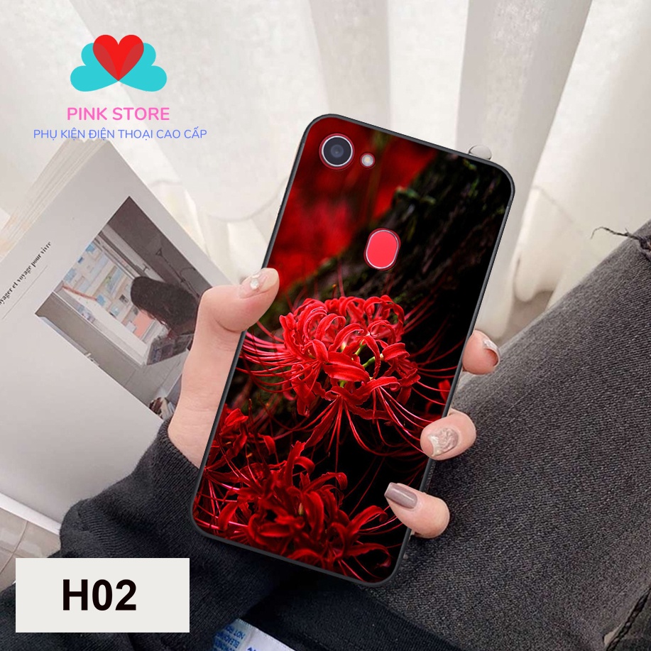 🔥Ốp lưng kính cường lực OPPO F5 - F5 YOUTH - F7 in hình hoa bỉ ngạn sang chảnh