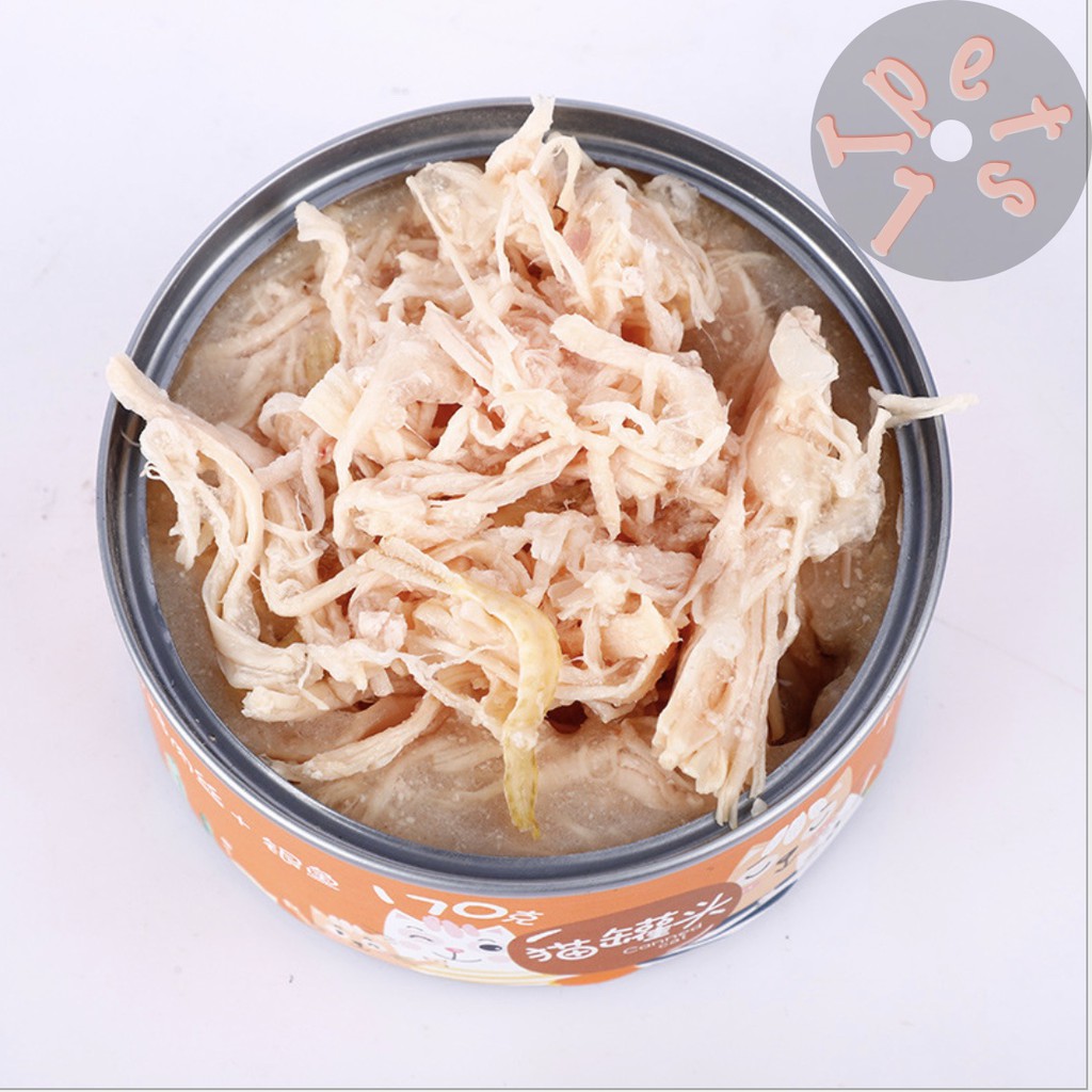 Pate thịt cá ngừ-gà xé cao cấp LTPETS 170gr bổ sung hydrate cho mèo cưng