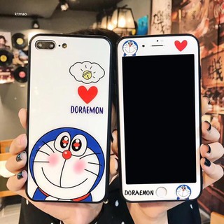Kính cường lực toàn màn hình in hình Doraemon cho iPhone 7 Plus