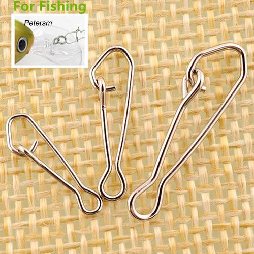 Set 100 móc khóa inox chuyên dụng 15 / 17 / 22mm phụ kiện câu cá
