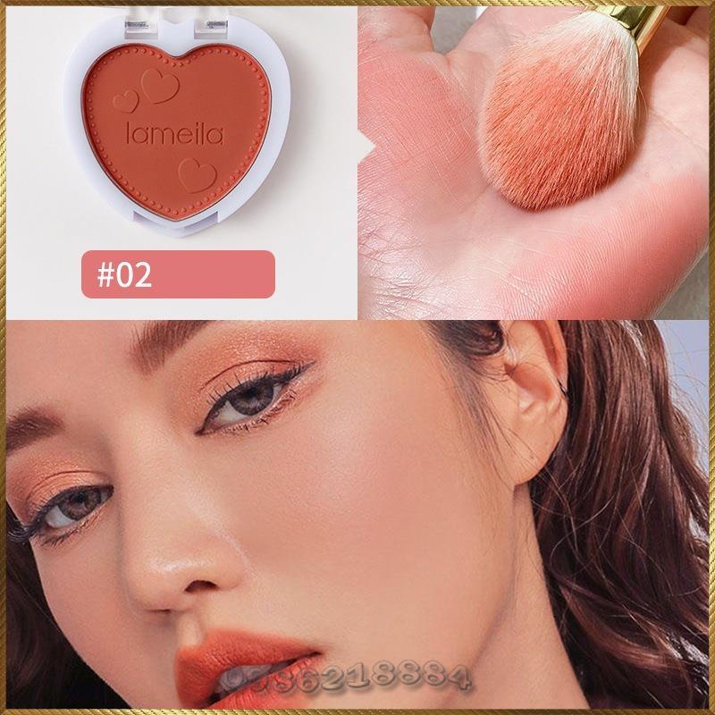 Phấn má đơn sắc Lameila Blusher hộp hình trái tim L5107