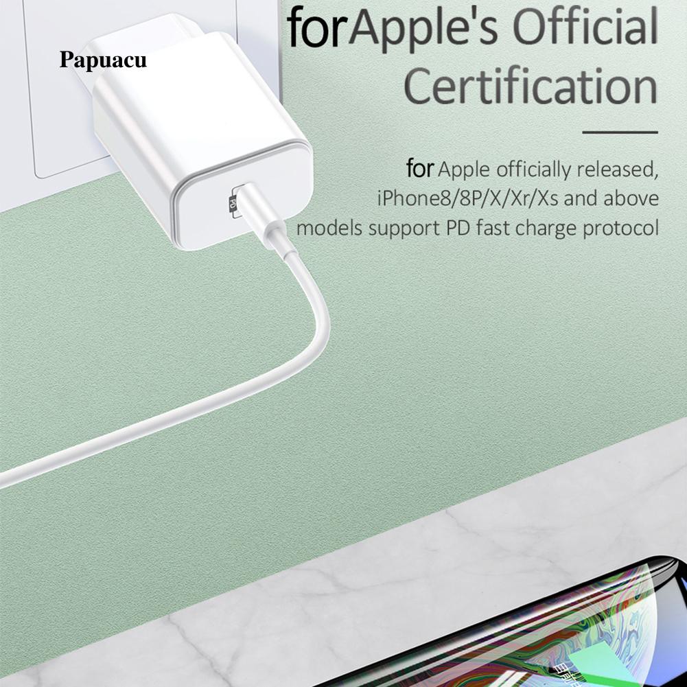 timikar.vn   EU/US/UK Plug Home Travel PD 18W Quick Charging Type-C Wall Charger Adapter