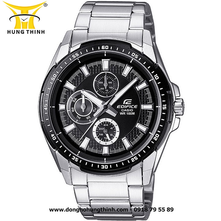Đồng Hồ Nam CASIO Thể Thao Dây Kim Loại EF-336DB-1A1VUDF