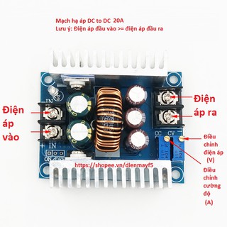 DMF5 Mạch buck hạ áp DC-DC 20A