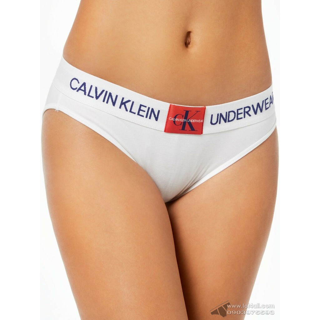 [AUT.] Quần lót nữ Calvin Klein QF4994 Monogram Bikini White