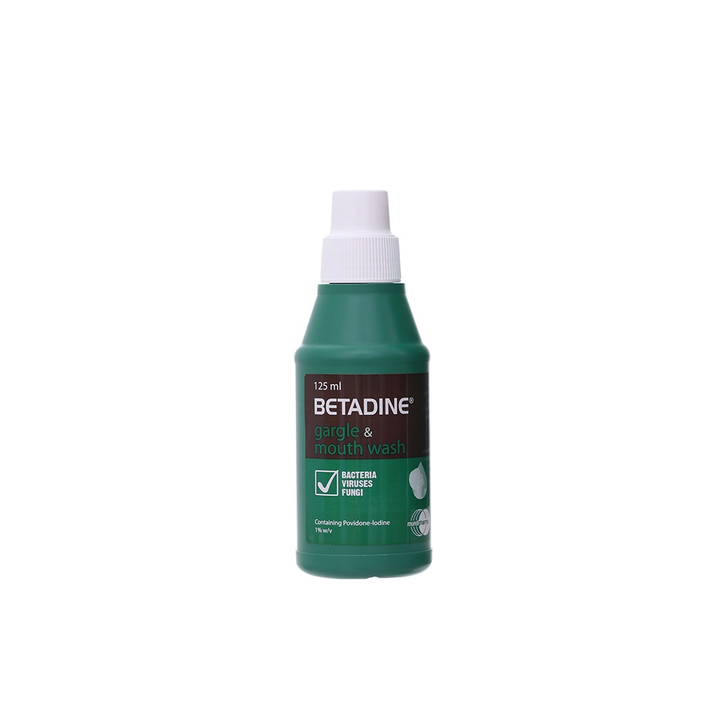 Súc họng Betadine phòng nhiễm khuẩn khoang miệng chai 125ml Azdoctor