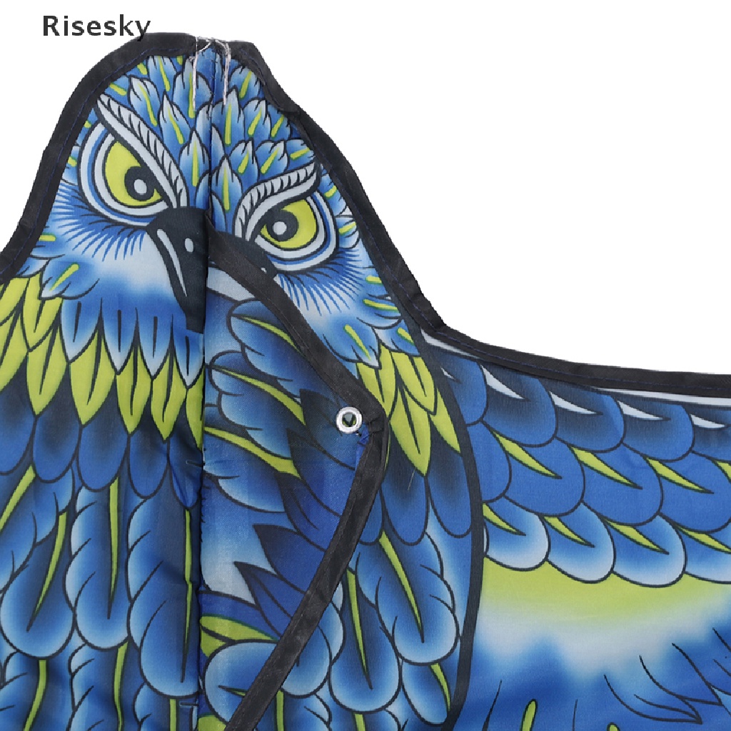 Risesky Kids 1.2m Flat Eagle Kite 100M Kite Line Children Flying Bird Kites Outdoor Toy new