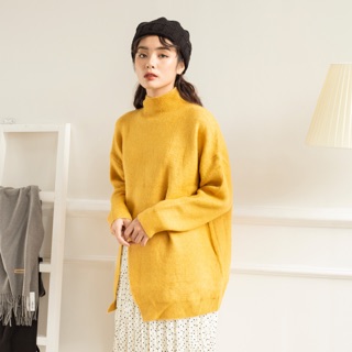 STARROOM Áo len cổ lọ xẻ tà AL121809