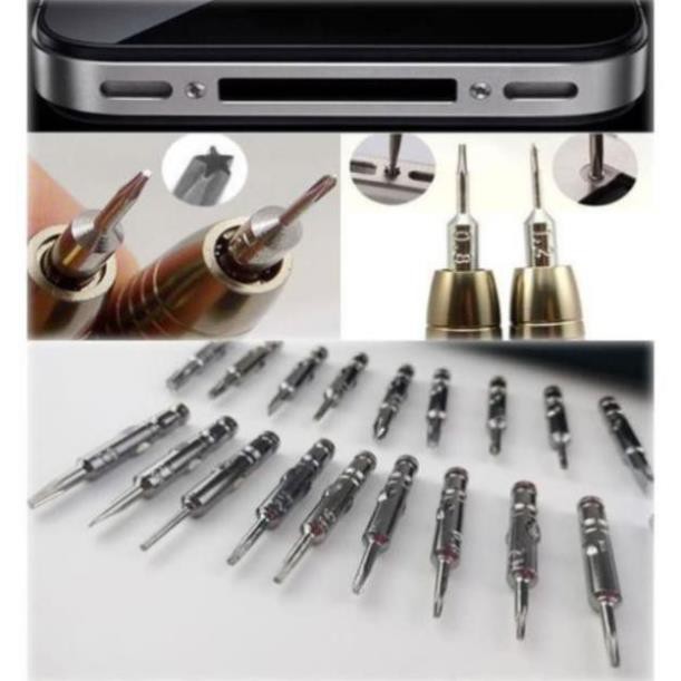 Bộ Tua Vít Đa Năng Tua Vít 25 Đầu Trong 1 sửa chữa điện thoại đồ điện tử Screwdriver bao da tiện lợi