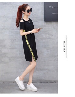 Đầm suông chạy dây (ảnh thật)