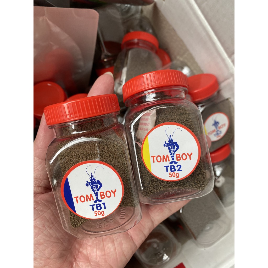 THỨC ĂN CÁM TOMBOY TB2 HỦ 50G DẠNG CHÌM - THỨC ĂN CAO CẤP CHO CÁ BỘT , TÔM VÀ CÁ LOẠI CÁ CẢNH KHÁC. GIÚP TIÊU HÓA T