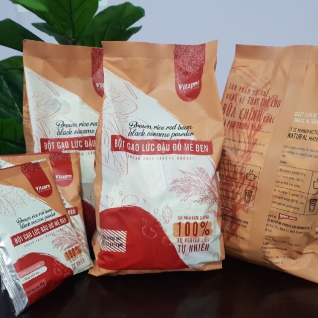 BỘT GẠO LỨC ĐẬU ĐỎ MÈ ĐEN 350gr - Giảm cân, đẹp da