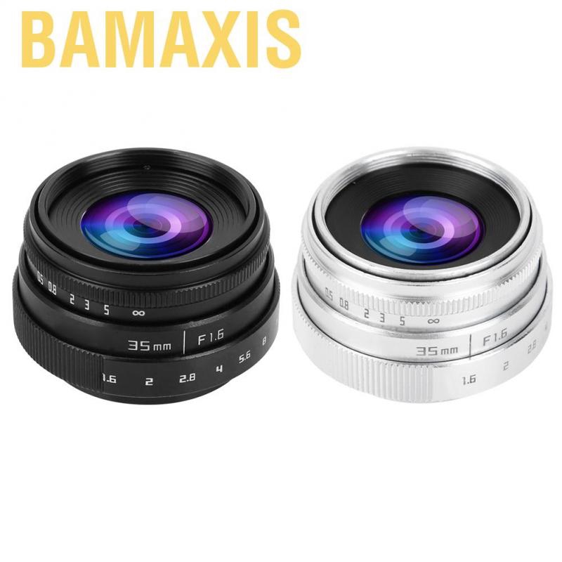 Bamaxis 35mm F1.6 CCTV C Mount Large Aperture Lens for Sony NEX M4/3 FX