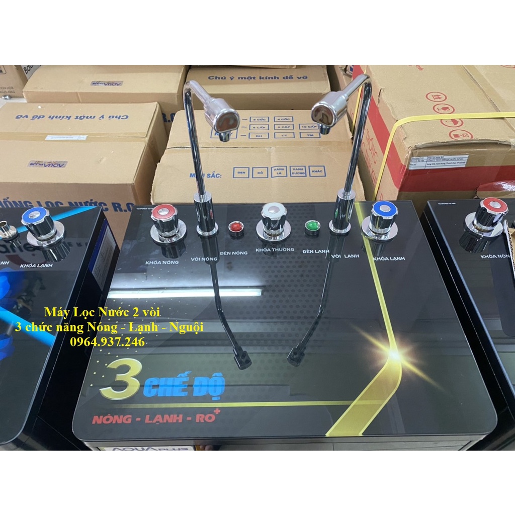 Máy lọc nước AQua Plus 3 chế độ Nóng- Lạnh-Nguội công nghệ RO 9,10,11 lõi lọc!