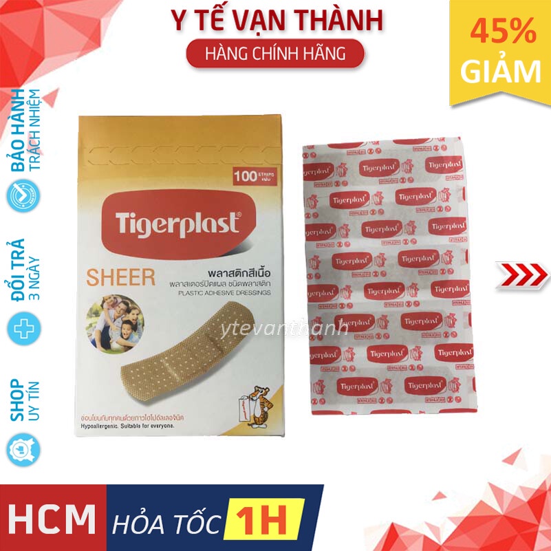 ✅ Băng Keo Cá Nhân: Tigerplast SHEER (Made in Thailand) -VT0355