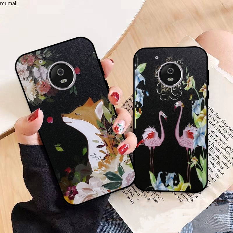 Motorola Moto C E4 G5 G5S X4 Plus Flamingo Silicon Case Cover