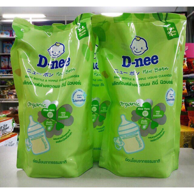 Nước rửa bình sữa D-Nee dạng túi siêu tiết kiệt - Hàng chính hãng nội địa Thái