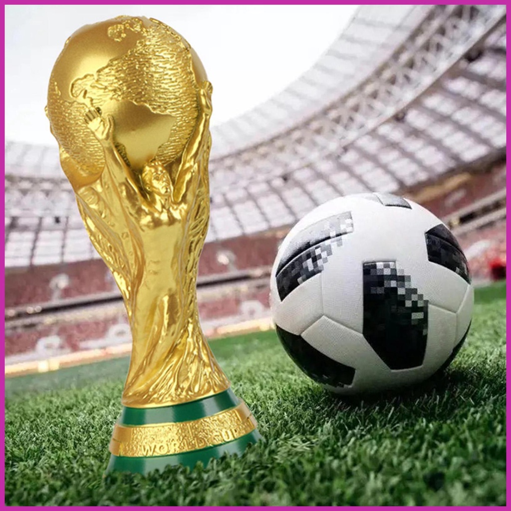 Mô Hình Cúp Bóng Đá Bằng Nhựa Resin 13/21/27/36cm 2022 Dùng Để Trang Trí