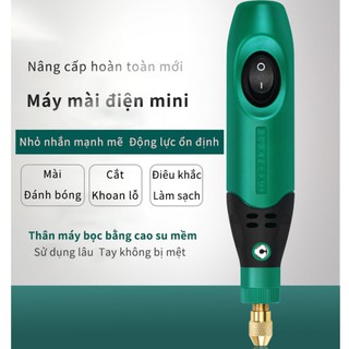 Máy mài đánh bóng bằng điện mini 65 máy mài - khoan điện thợ mộc, thợ điêu khắc ( đầu cắm EU )