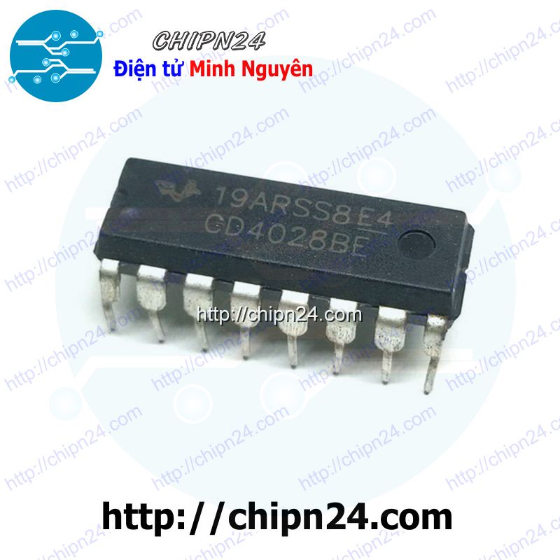 [4 CON] IC CD4028 DIP-16 (CD4028BE 4028)