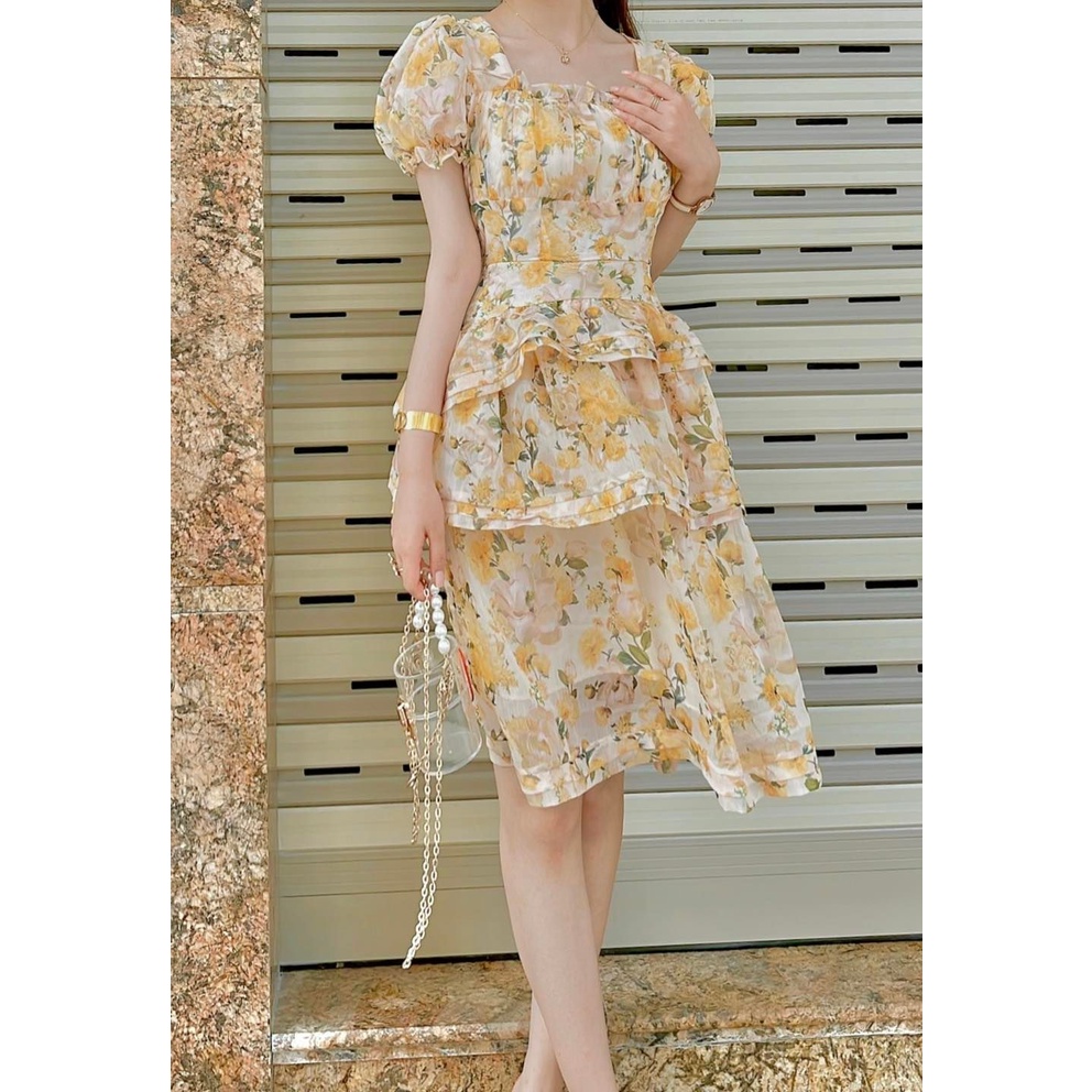 VÁY HOA VÀNG EVADON