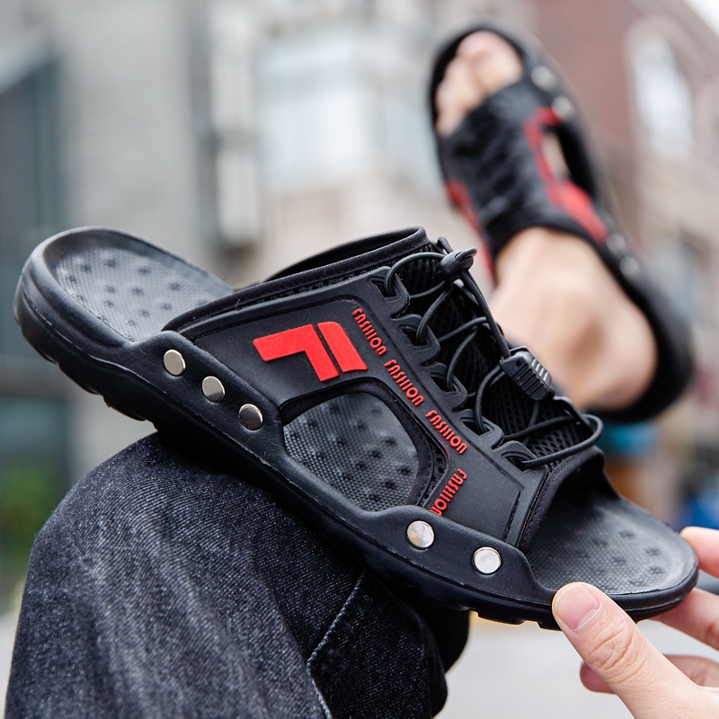 Dép đi biển QIAOYILUO thiết kế mới chống trượt cao cấp thời trang dành cho nam