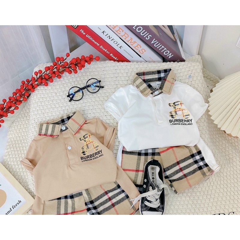 SÉT ÁO COTTON QC + QUẦN KẺ VẢI THÔ MỀM MÁT
