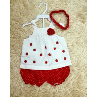 Set bé gái trái dâu Gymboree hàng Thailand
