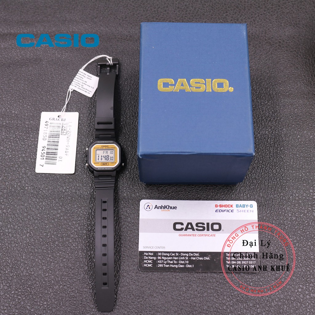 Đồng hồ điện tử nữ Casio LA-20WH-9ADF dây nhựa