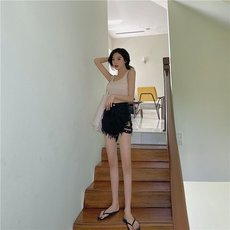 Quần đùi nữ, Quần short jean nữ rách gấu xẻ 2 bên cá tính ulzzang  Bigsize 5XL- Có ảnh thật