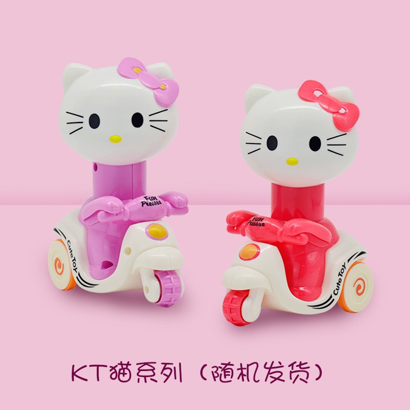 Đồ chơi mèo kitty chạy xe máy cho bé