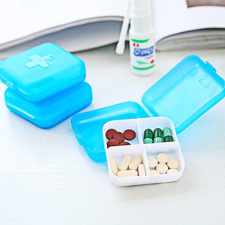 Hộp đựng thuốc 4 ngăn nhiều màu