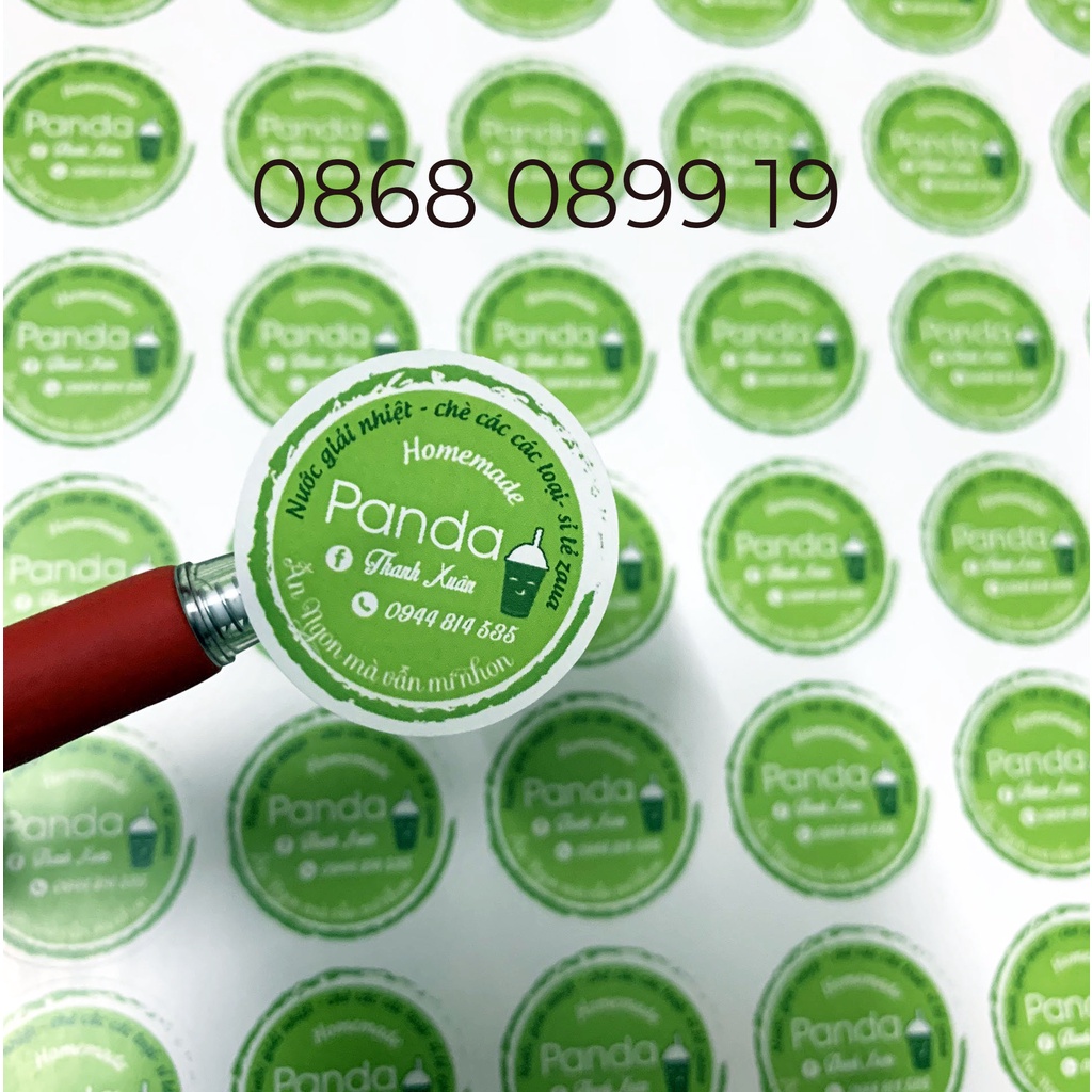 In tem nhãn decal và cắt bế theo yêu cầu riêng, miễn phí tư vấn thiết kế trước khi đặt hàng shopee