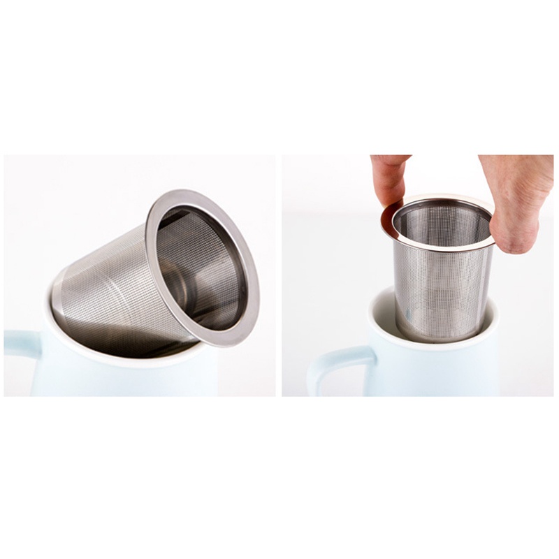 Cốc Lọc Trà / Cà Phê / Sữa Đậu Nành Bằng Inox Chống Rò Rỉ Tiện Dụng