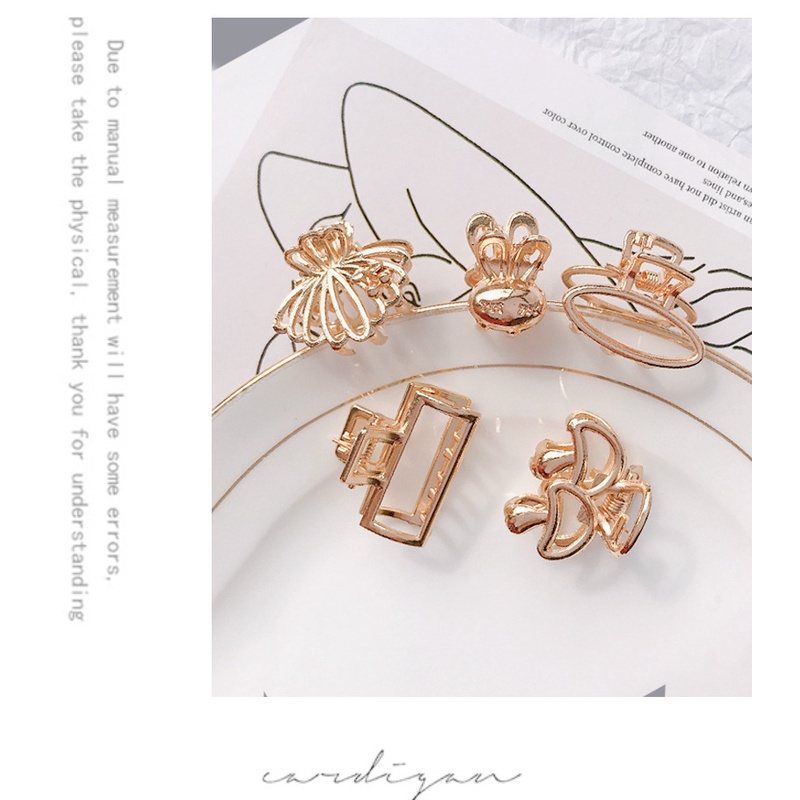 set 8 kẹp tóc kim loại nhỏ nhắn dễ thương xinh xắn