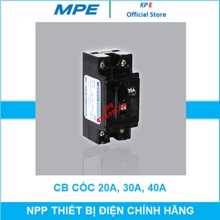 Mpe cb cóc đen 20a 30a 40a aptomat át tô mát cầu dao điện tự động sb safety breaker chính hãng giá rẻ - kpe electric