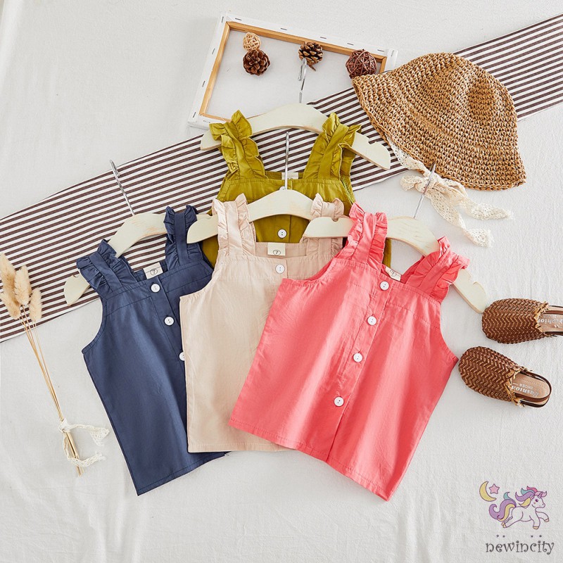 Áo Sát Nách Ren Hoa Thời Trang Dành Cho Bé Gái