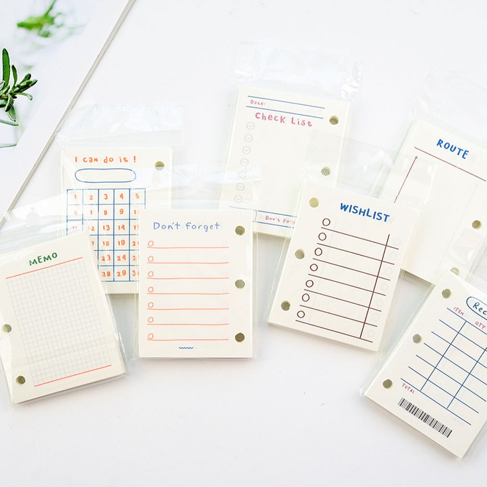 Set 60 tờ giấy ghi chú mini 3 lỗ tiện dụng