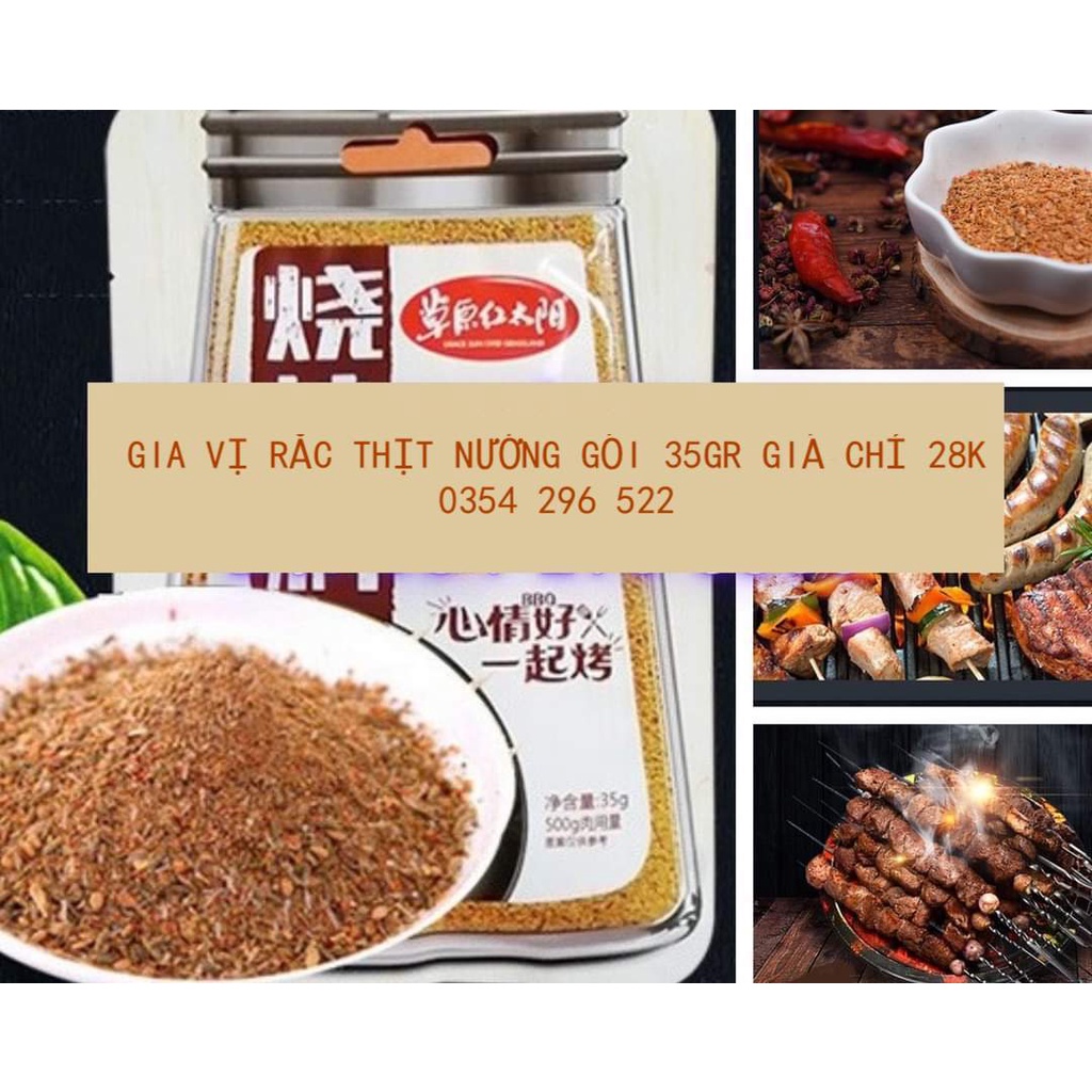 MỚI Gia vị rắc Thịt Nướng Tân Cương gói 35g