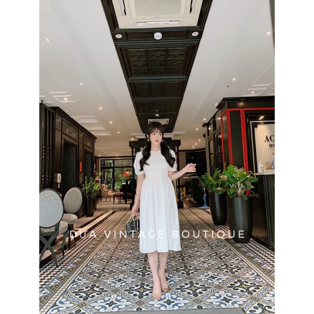 Váy babydoll trễ vai dáng xòe 6262 | BigBuy360 - bigbuy360.vn