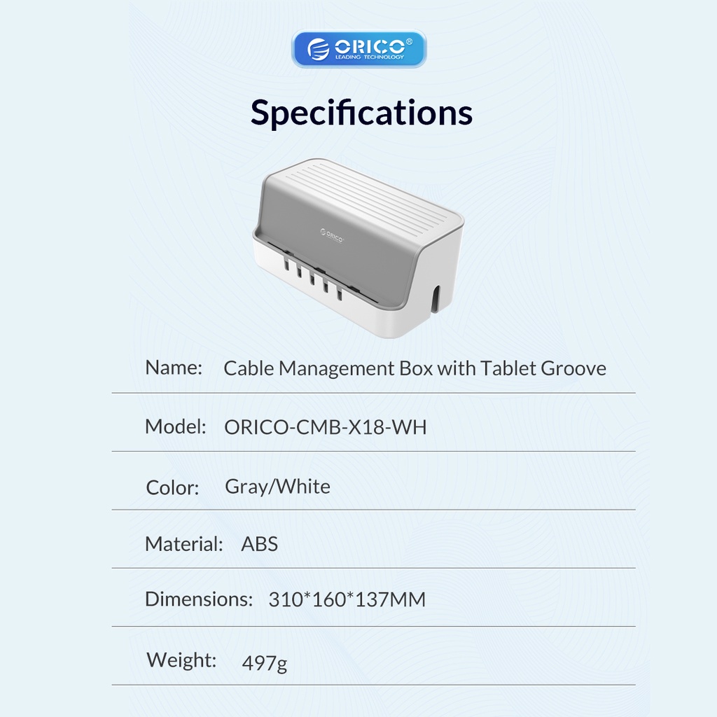 Orico Hộp Phân Loại Dây Cáp Máy Tính / Điện Thoại (cmb-x18)