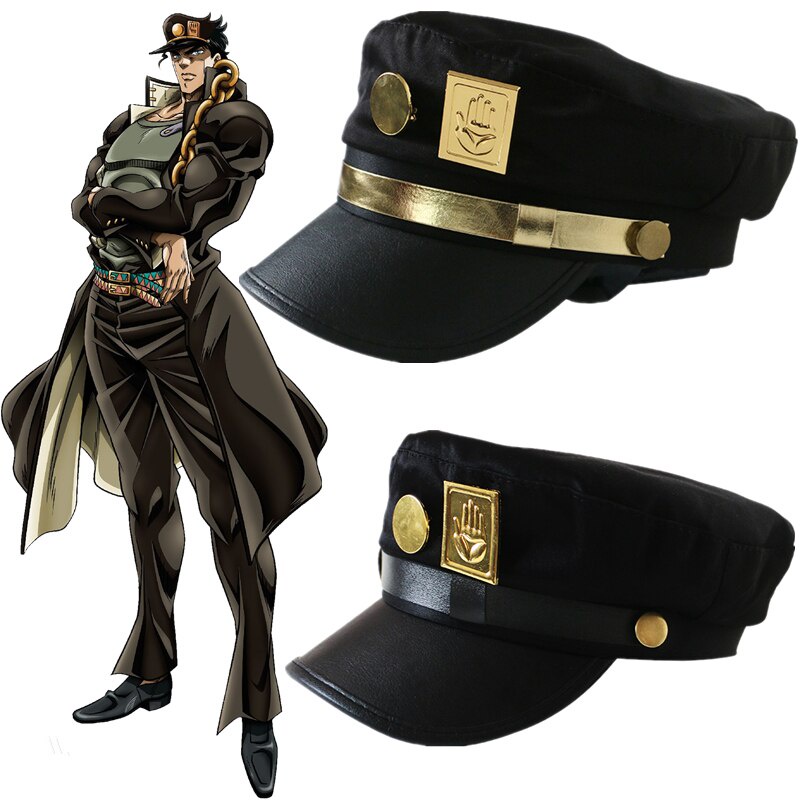 Anime JoJo &#Huy Hiệu Cài Áo Hình Nón Hóa Trang Kujo Jotaro 39; s Bizarre Adventure