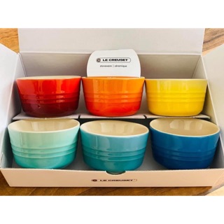 Set 6 Hũ Le creuset sắc màu cầu vồng