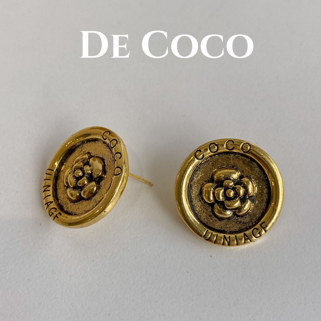 Bông tai nữ vintage Coco Flower decoco.accessories