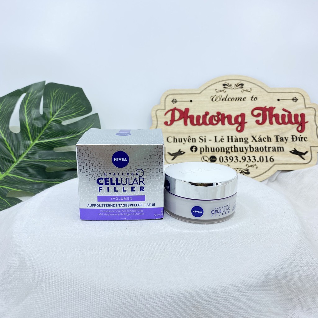 Kem dưỡng cho da nhạy cảm ban ngày NIVEA Cellular Hyaluron Filler