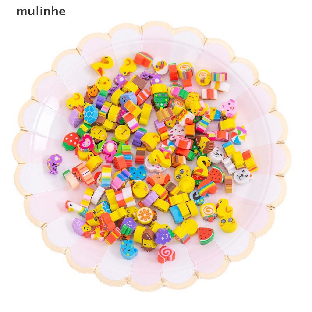 50 Gôm Tẩy Mini Bằng Cao Su Hình Động Vật