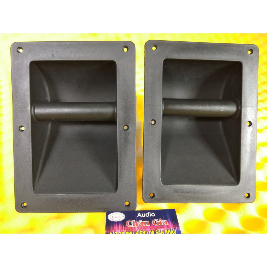 Tay xách thùng loa nhựa 16cm x22cm 2 cái Audio Châu Gia