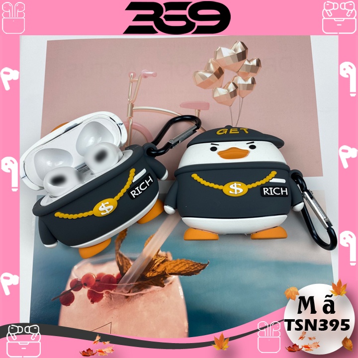 Ốp Case Airpods 3/2/Pro RICH DUCK, Vỏ Bảo Vệ Tai Nghe không dây Airpods cực ngầu - Mã TSN395