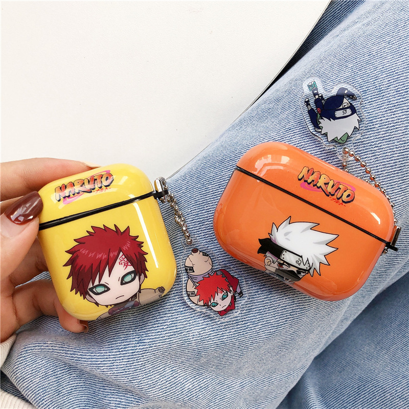 Ốp Bảo Vệ Hộp Đựng Tai Nghe Airpods 1 / 2 / 3 Pro Hình Naruto Gaara Sasuke Xinh Xắn