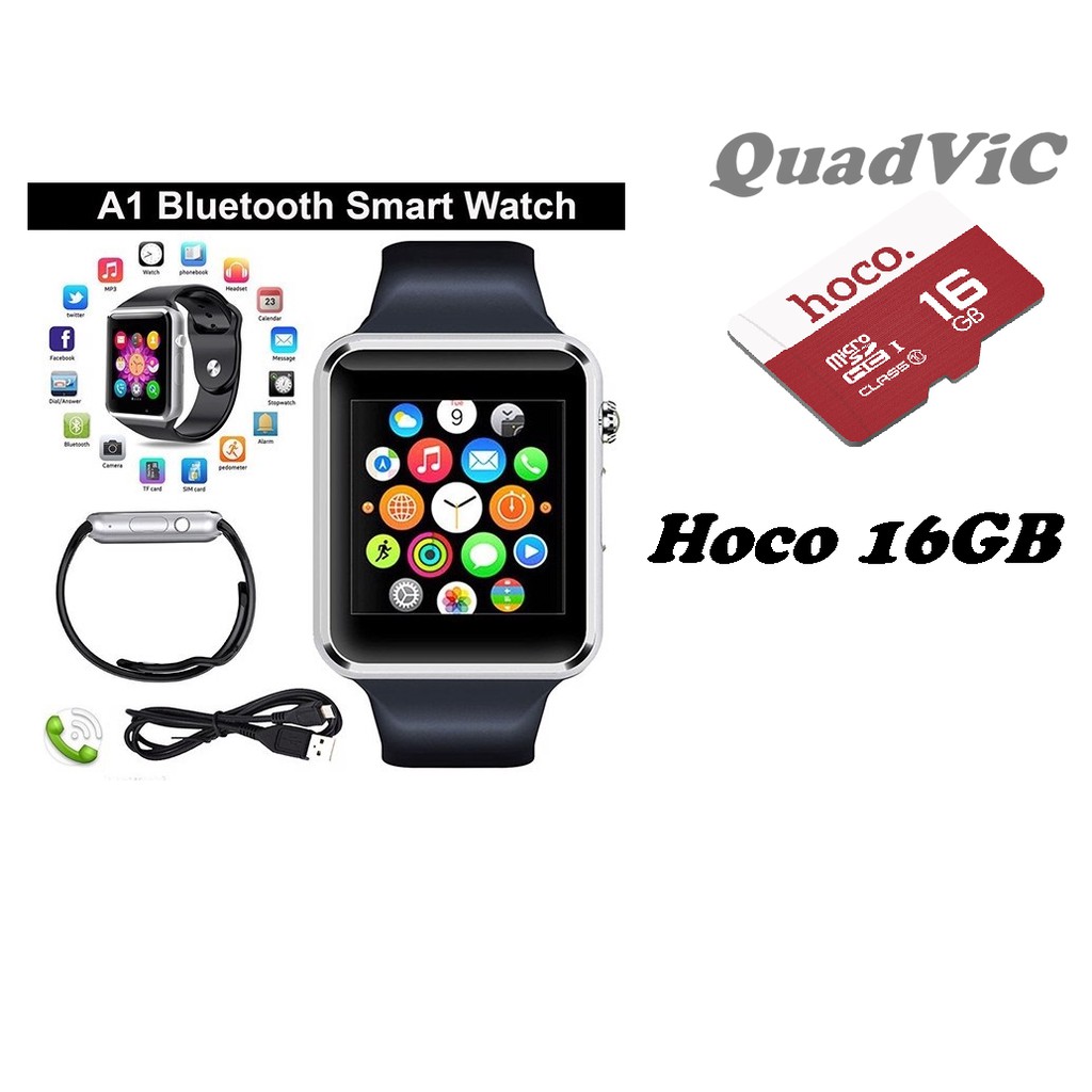 Đồng hồ thông minh Smartwatch Inwatch A1 + tặng thẻ nhớ hoco 16GB N113